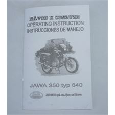 NÁVOD K OBSLUZE - TYP JAWA 350/640 (ČESKÝ JAZYK)